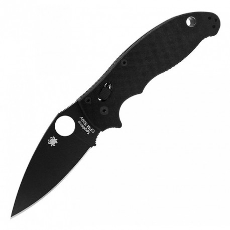 Нож Spyderco Manix2 Black G-10 Plain