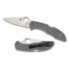 Нож Spyderco Delica4 Flat Ground Grey