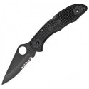 Нож Spyderco Delica4 Black FRN Combo