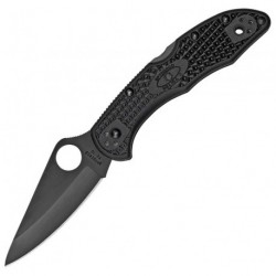 Нож Spyderco Delica4 Black FRN Plain
