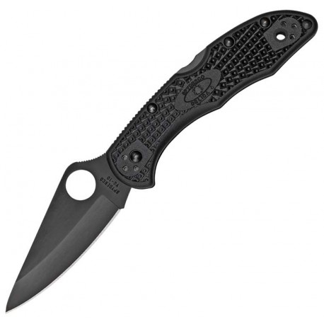Нож Spyderco Delica4 Black FRN Plain