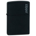 Зажигалка Zippo Black Matte With Logo 218ZL