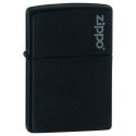 Зажигалка Zippo Black Matte With Logo 218ZL