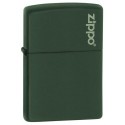 Зажигалка Zippo Green Matte With Logo 221ZL