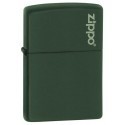 Зажигалка Zippo Green Matte With Logo 221ZL