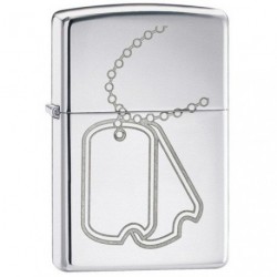 Зажигалка Zippo Dog Tag High Polish Chrome 24836