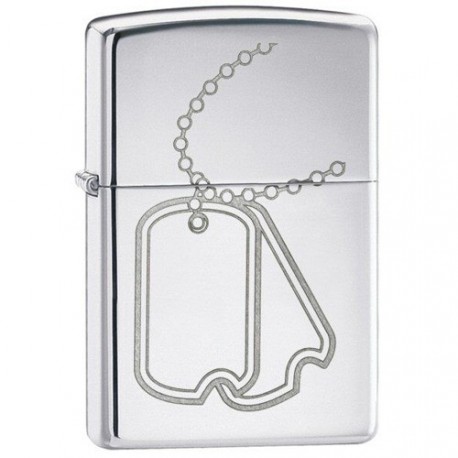 Зажигалка Zippo Dog Tag High Polish Chrome 24836