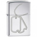 Зажигалка Zippo Dog Tag High Polish Chrome 24836