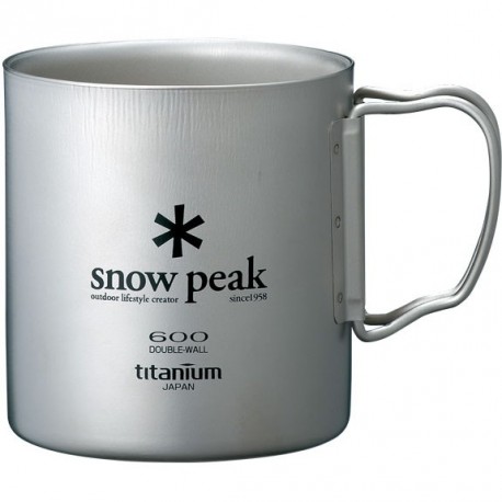Титановая термокружка Snow Peak Titanium Double Mug 600ml MG-054