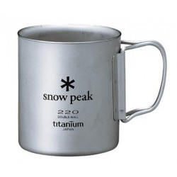 Титановая термокружка Snow Peak Titanium Double Mug 220ml MG-051FH