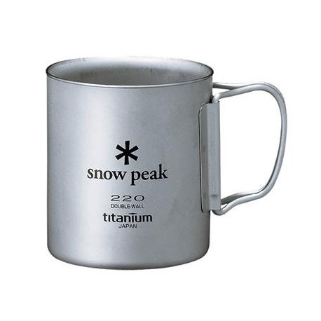 Титановая термокружка Snow Peak Titanium Double Mug 220ml MG-051FH