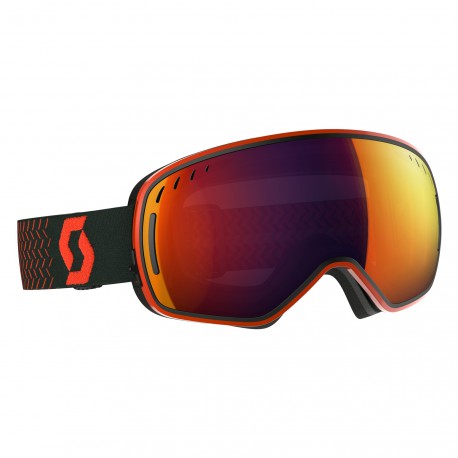Маска Scott LCG Orange/Black Solar Red Chrome