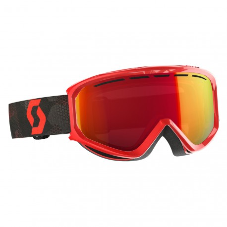 Маска Scott Level Red/Black Amplifier Red Chrome