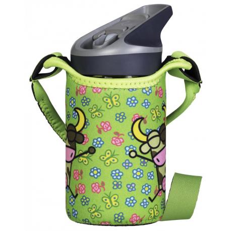 Фляга с чехлом Laken Tritan Jannu 0.45L Kukuksumusu Vacaline + NP Cover