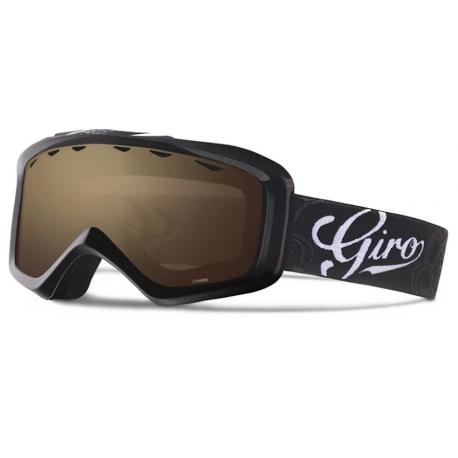 Маска Giro Charm Flash черный Sketch Floral/Amber Rose