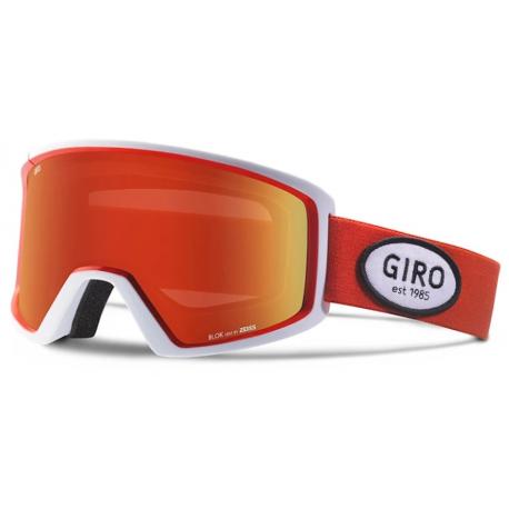 Маска Giro Blok Flash красн./черн. Zeiss/Amber Scarlet