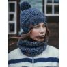 Buff® Knitted&Polar Neckwarmer Margo Blue 113552.707