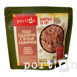 Каша пшенична з м'ясом яловичини Portion