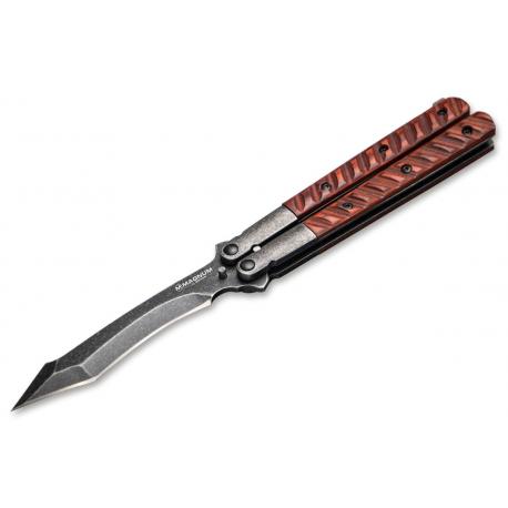 Нож Boker Magnum Balisong Wood Tanto