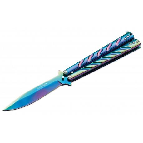 Нож Boker Magnum Balisong Rainbow