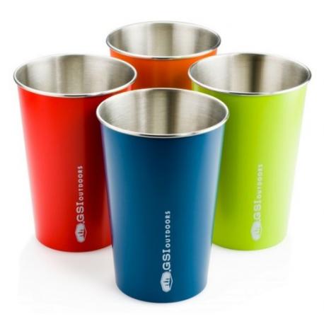 Набор стаканов GSI Outdoors Pint Set Glacier Stainless