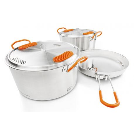Набор посуды GSI Outdoors Glacier Stainless Base Camper Medium