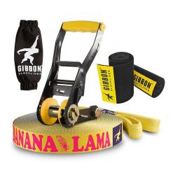 Слеклайн Gibbon Banana Lama 15 m 3.5 cm Set
