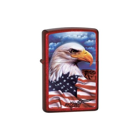 Зажигалка Zippo Claudio Mazzi Freedom Watch Candy Apple Red 24082