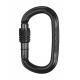 Карабин с муфтой Singing Rock Ozone Screw Black