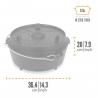 Казан-жарівня чавунна Petromax Dutch Oven ft4.5 на ніжках 3,5 л