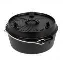 Казан-жарівня чавунна Petromax Dutch Oven ft4.5 плоске дно 3.5 л