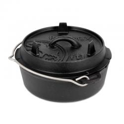 Казан-жарівня чавунна Petromax Dutch Oven ft3 плоске дно 1.6 л