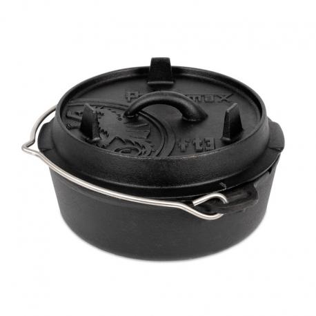Казан-жаровня чугунная Petromax Dutch Oven ft3 плоское дно 1.6 л