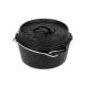 Казан-жарівня чавунна Petromax Dutch Oven ft1 плоске дно 0.9 л