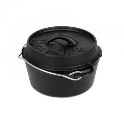 Казан-жарівня чавунна Petromax Dutch Oven ft1 плоске дно 0.9 л