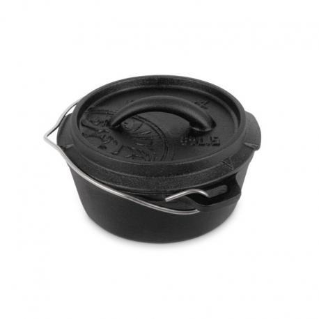 Казан-жаровня чугунная Petromax Dutch Oven ft0.5 плоское дно 0.6 л