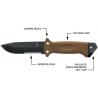 Тактический нож Gerber LMF II Infantry Coyote Brown