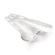 Комплект GSI Outdoors Glacier Stainless 3 Pc. Cutlery