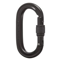 Карабін з муфтою Black Diamond Oval Keylock Screwgate Black