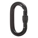 Карабін з муфтою Black Diamond Oval Keylock Screwgate Black