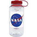 Пляшка для води Nalgene Wide Mouth NASA Bottle Clear w/Red 1L