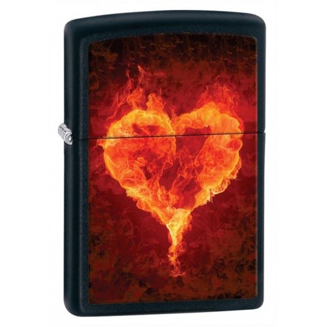 Зажигалка Zippo Hearts Black Matte 28313