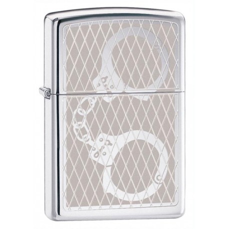 Зажигалка Zippo Handcuffs Bling High Polish Chrome 28287