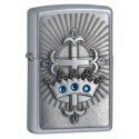Зажигалка Zippo Cross And Crown Emblem Street Chrome 24875