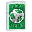Зажигалка Zippo Clover Dice White Matte 28298