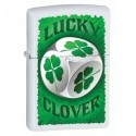 Зажигалка Zippo Clover Dice White Matte 28298