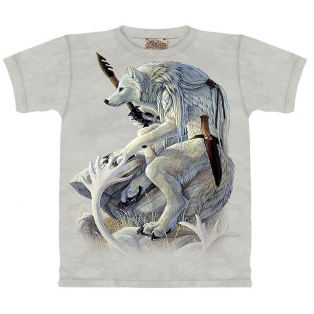 Футболка The Mountain White Wolf Spirit