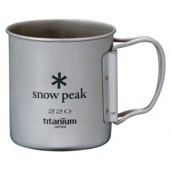 Титановая Кружка Snow Peak Ti-Single Cup 220ml MG-041FH