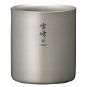 Титановый Термостакан Snow Peak Titanium Double wall Stacking H300ml